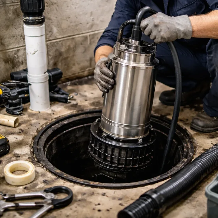 professional sump pump installation in Gatineau